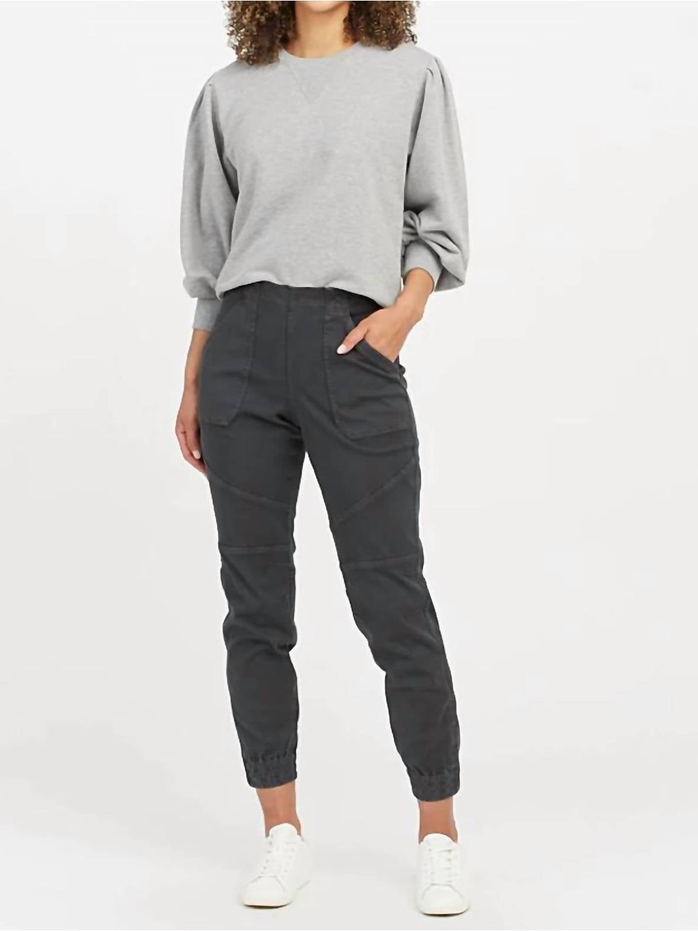 SPANX Charcoal Utility Jogger Pants - Small